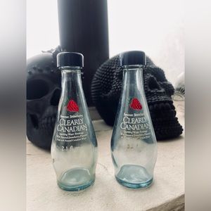 Vintage Clearly Canadian Salt & Pepper Shaker Set